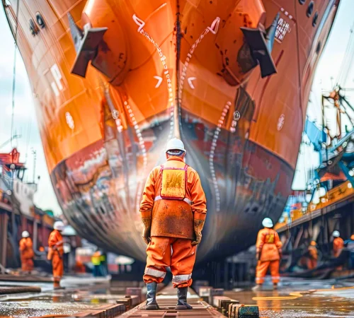 experts handling oversized cargo